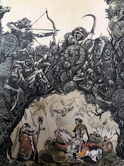 Watercolor painting Meeting with the prophet Alexander Arkadievich Litvinov