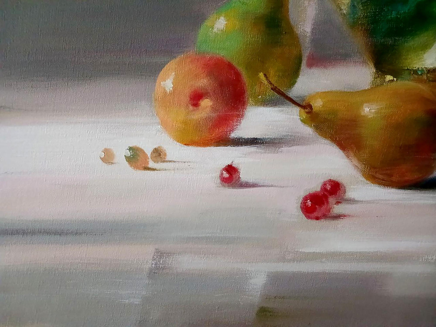 Abstract oil painting Fruit still life Anatoly Tarabanov