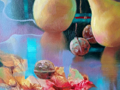 Abstract oil painting Autumn still life Anatoly Tarabanov