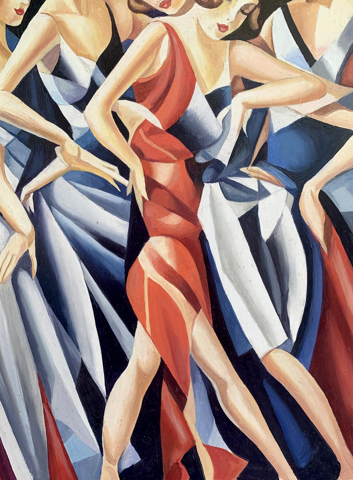 Abstract oil painting Slender girls Victor Konotopsky