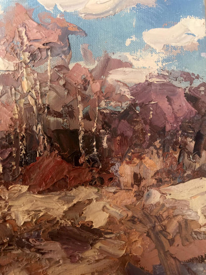 forest painting autumn
