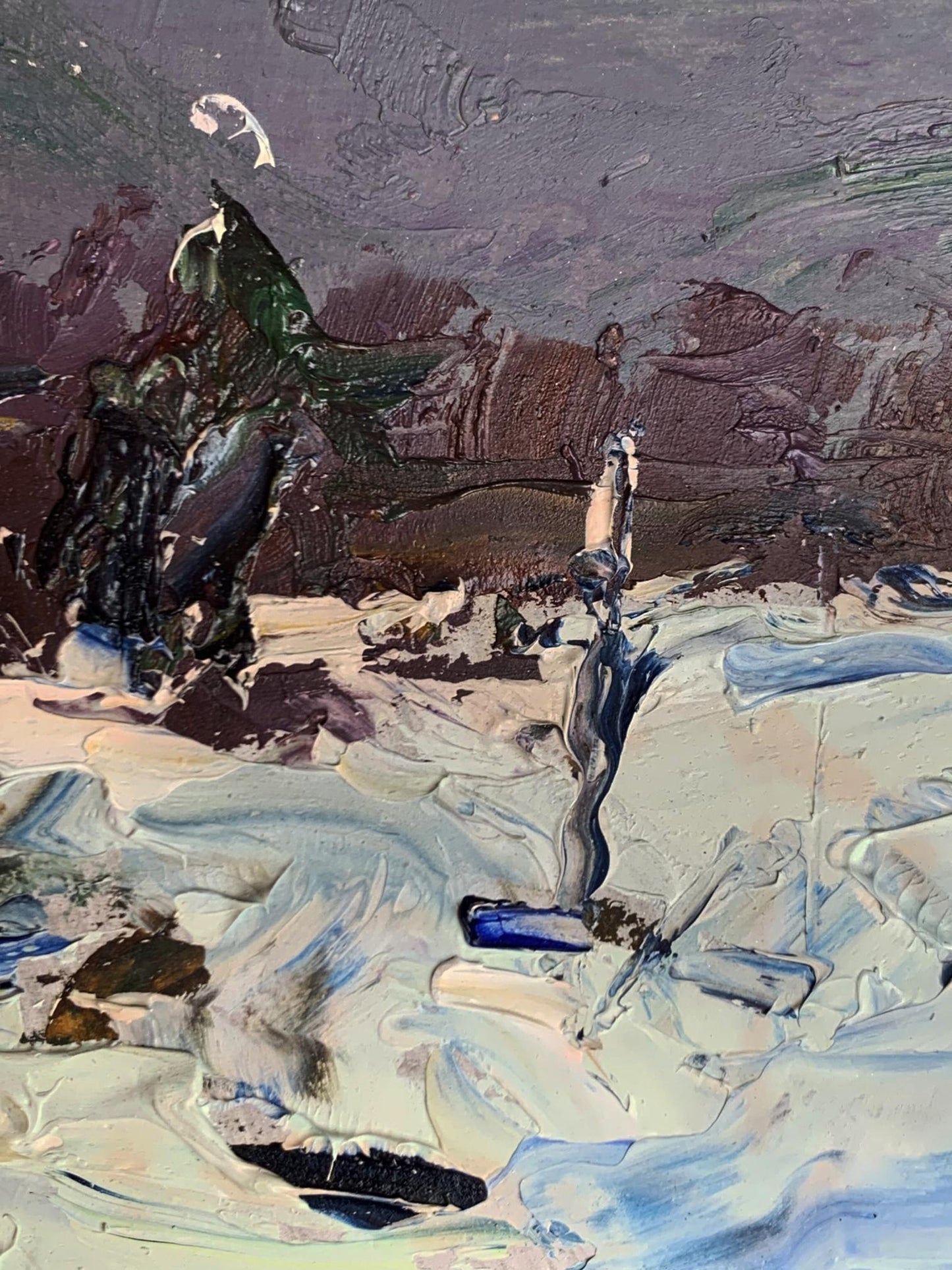 Oil painting Lonely house Oleksiyander Cherednichenko