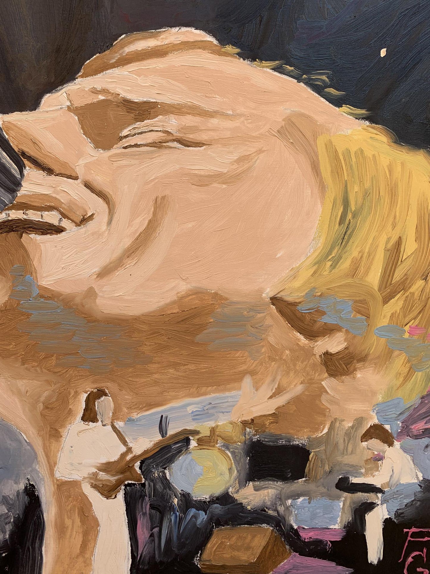 Oil painting Karaoke Oleksandr Gukalov