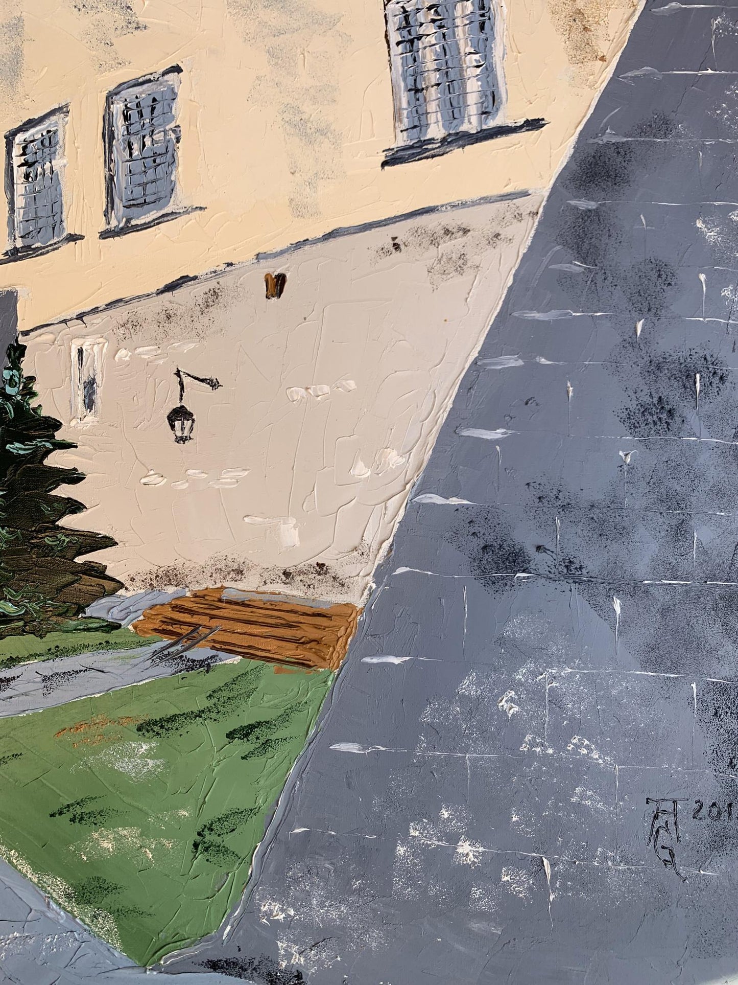 Oil painting Next to the penthouse Oleksandr Gukalov