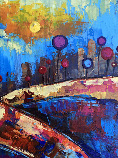 Oil painting A chidhood dream V. Zadorozhnya