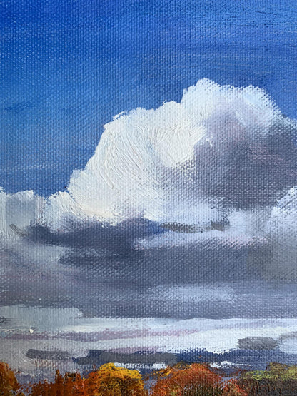 Oil painting Cloudy day Unknown artist