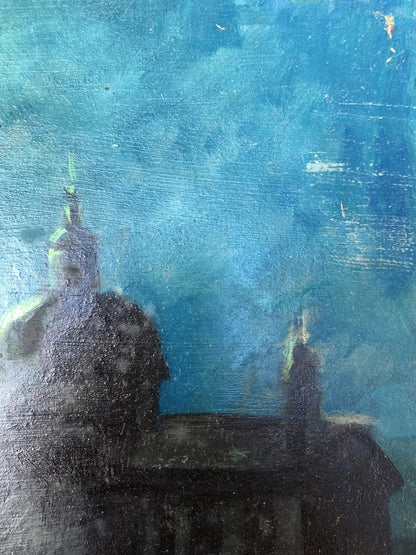 Oil painting Shining moon Valentina Simashchuk