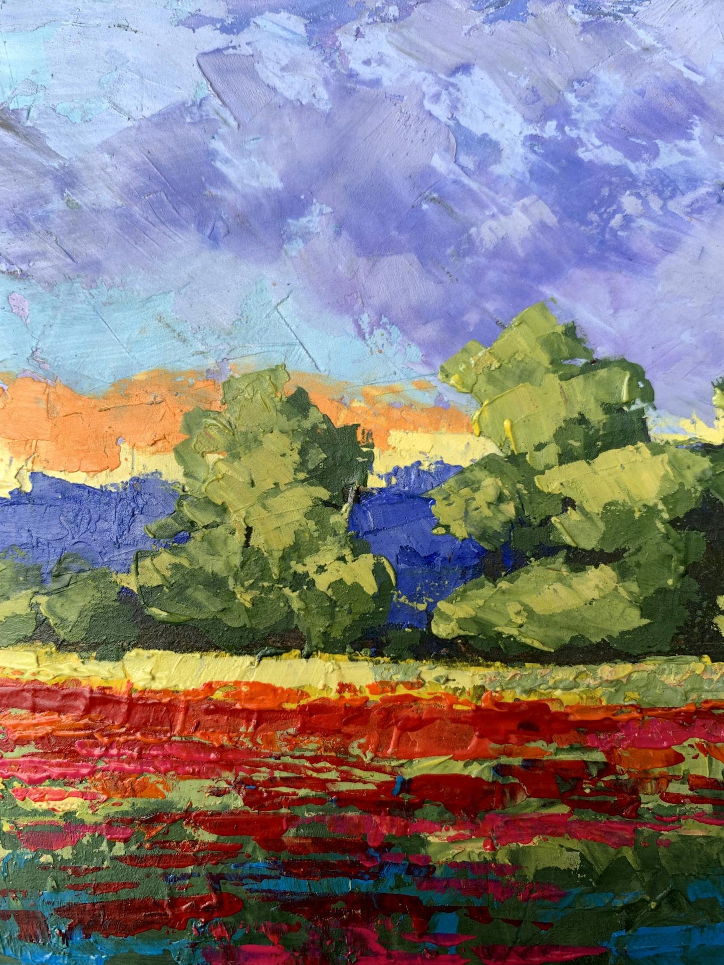 Oil painting Orange glow V. Zadorozhnya