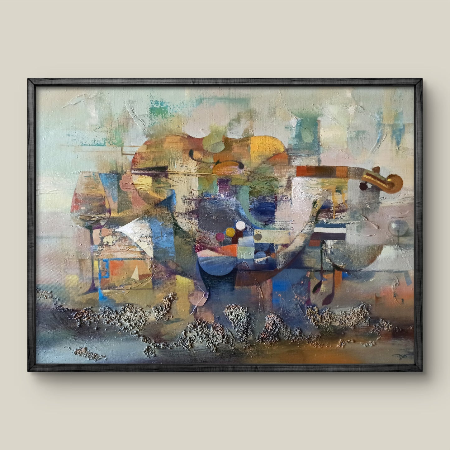 Abstract oil painting Sonic Serenity Anatoly Tarabanov