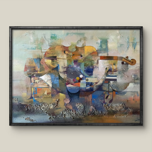 Abstract oil painting Sonic Serenity Anatoly Tarabanov