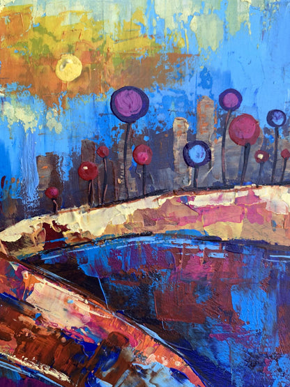 Oil painting A chidhood dream V. Zadorozhnya