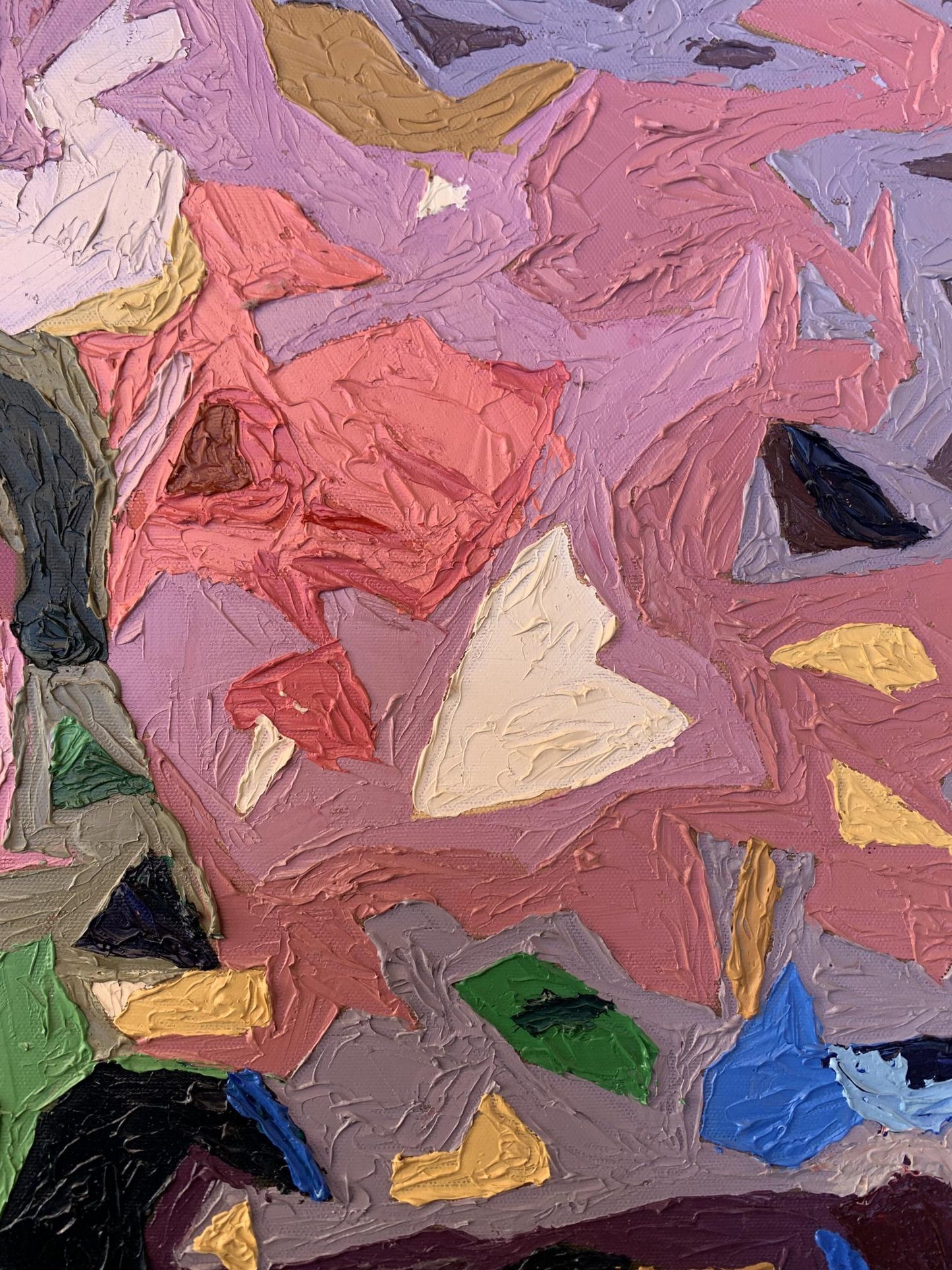 Oil painting Fragments of flowers Oleksandr Gukalov