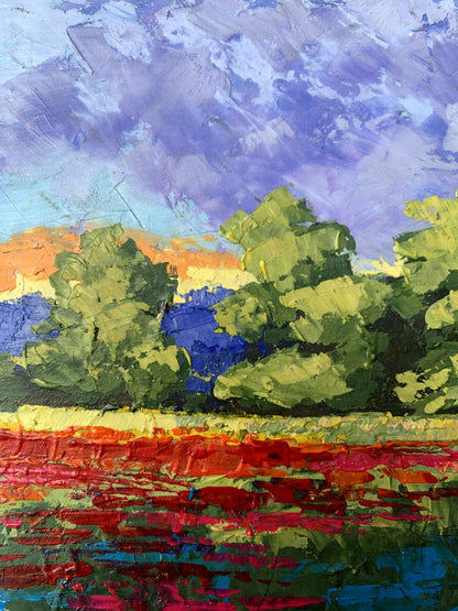 Oil painting Orange glow V. Zadorozhnya