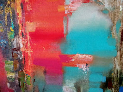 Abstract oil painting Cantata Anatoly Tarabanov