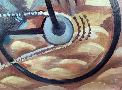 Abstract oil painting By bike V. Konotopsky