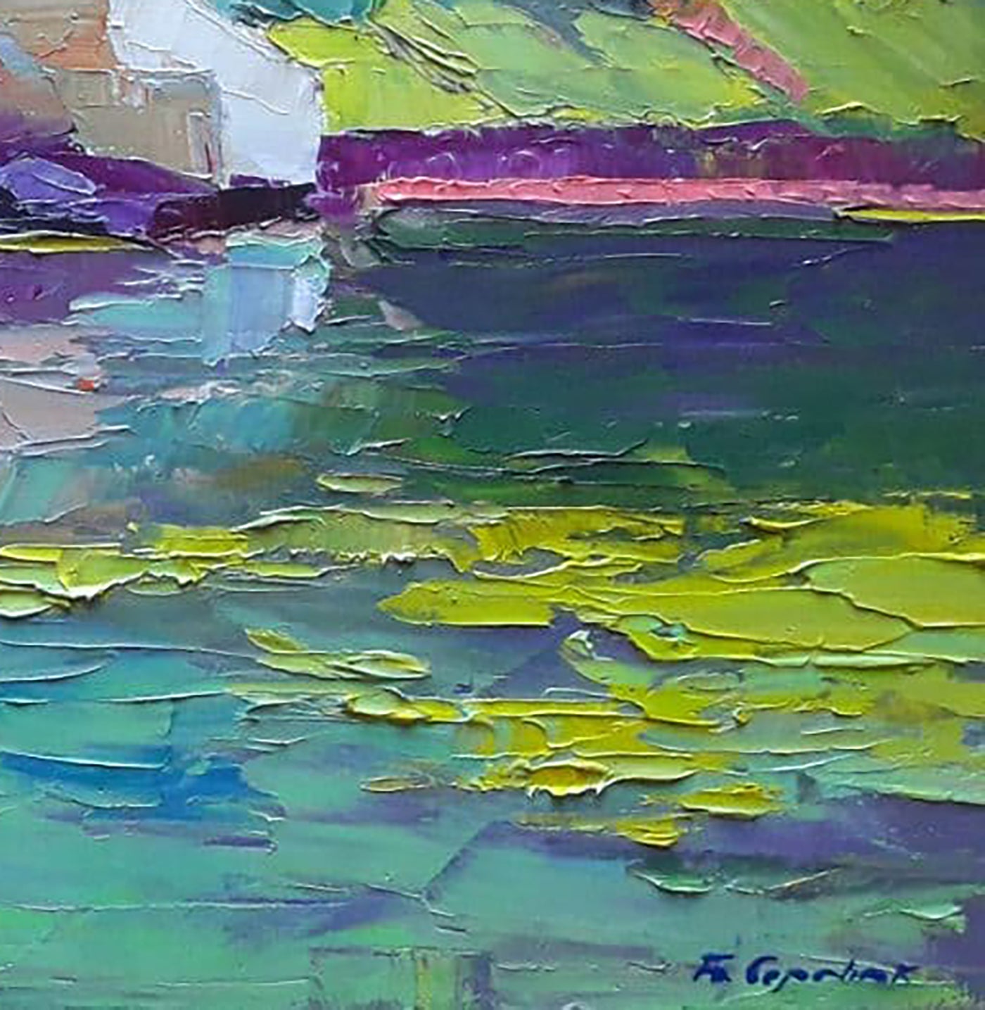 Oil painting White sailboat Serdyuk Boris Petrovich