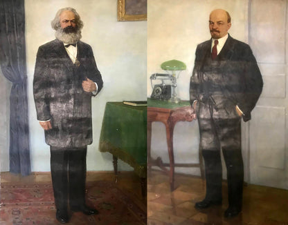 Oil painting Portrait of Lenin Bilan Petr Ilyich