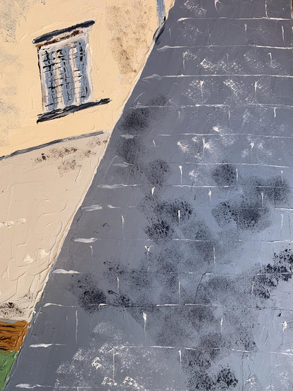 Oil painting Next to the penthouse Oleksandr Gukalov