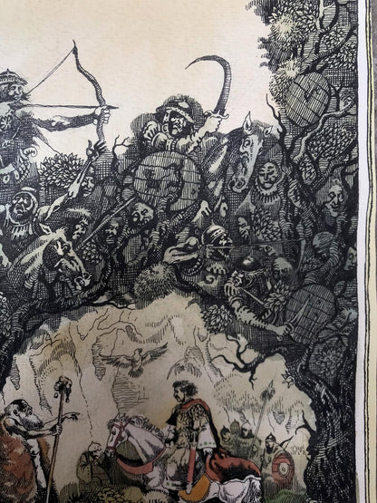 Watercolor painting Meeting with the prophet Alexander Arkadievich Litvinov