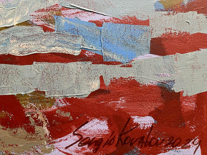 Acrylic painting Serhiy Kovalev Artist's signature 