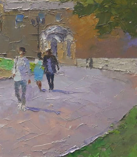 Oil painting Odessa Opera and Ballet Theater Serdyuk Boris Petrovich