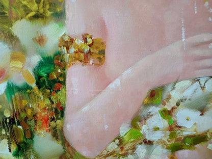 Abstract oil painting Eve Anatoly Tarabanov