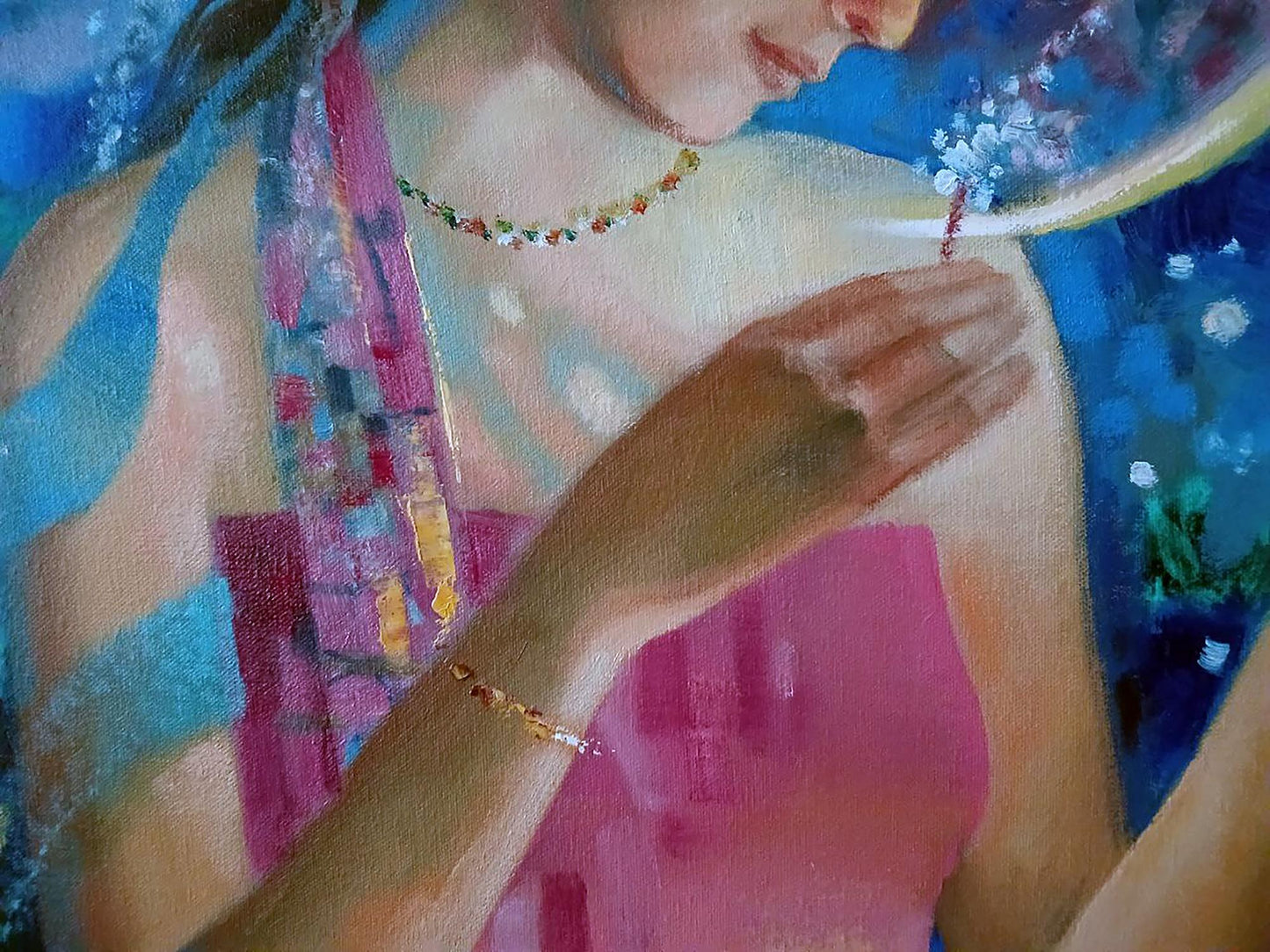 Abstract oil painting The Glow of the Moon Anatoly Tarabanov