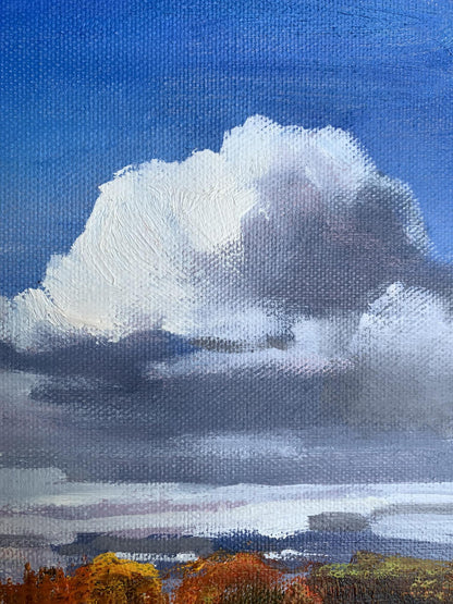 Oil painting Cloudy day Unknown artist