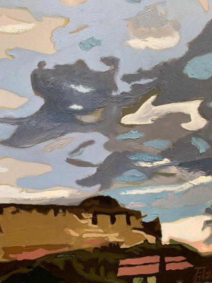 Oil painting Impregnable fortress Oleksandr Gukalov