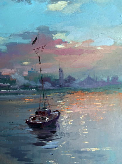 OIl painting Romantic sailing Yuriy Suprunchuk