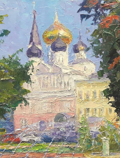 Oil painting Odessa. Fountain near the temple Serdyuk Boris Petrovich