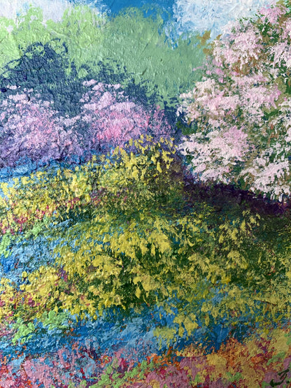 Oil painting Flower meadows V. Zadorozhnya