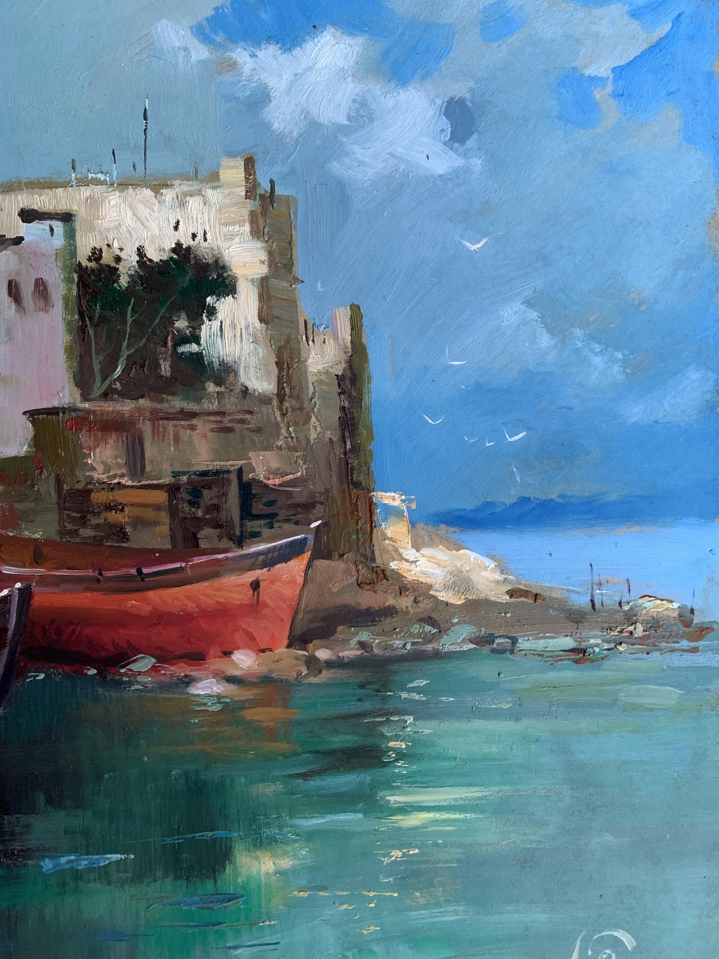 OIl painting On the seashore Yuriy Suprunchuk