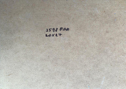 OIl painting A boat near two bare trees Yuriy Suprunchuk