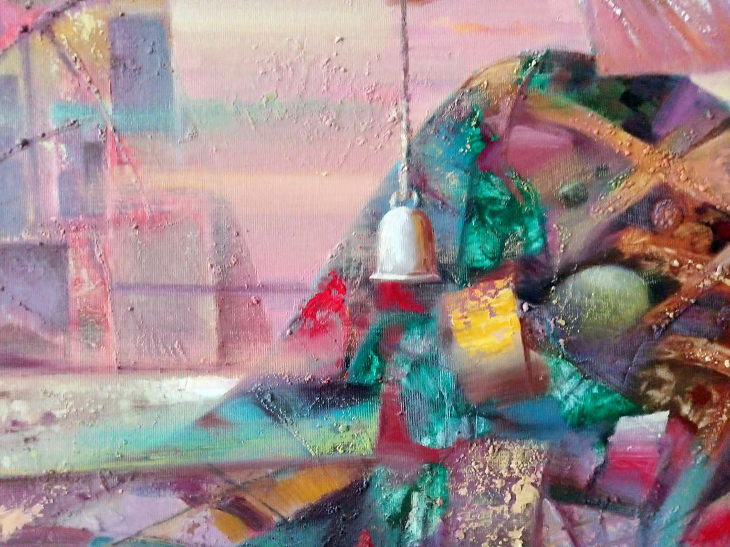 Abstract oil painting Day leaving Borisovich Tarabanov