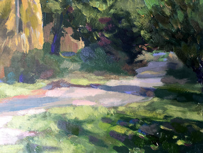 Oil painting On the outskirts Batrakov Vladimir Grigorievich