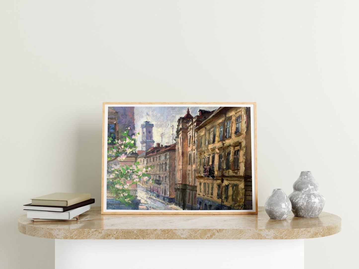 Oil painting Lviv landscape Batrakov Vladimir Grigorievich