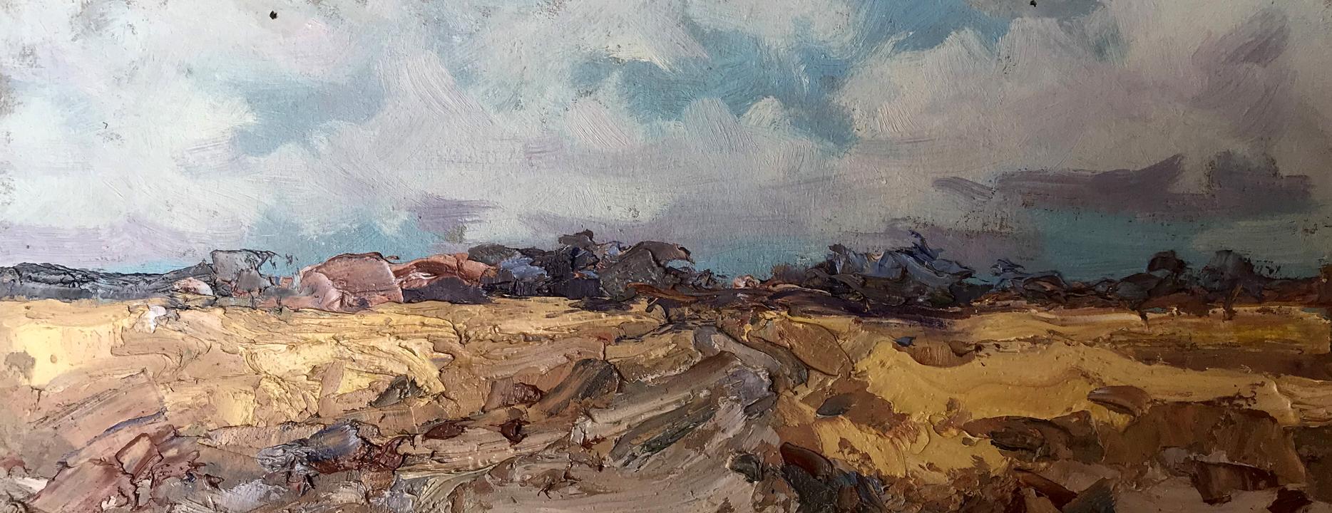 Oil painting Way home Alexander Nikolaevich Cherednichenko