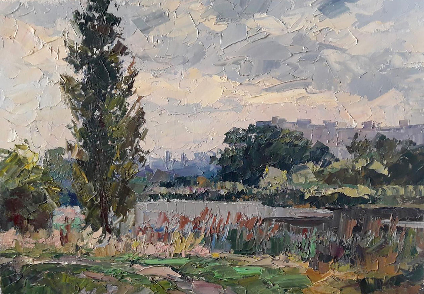 Oil painting Gloomy morning Serdyuk Boris Petrovich