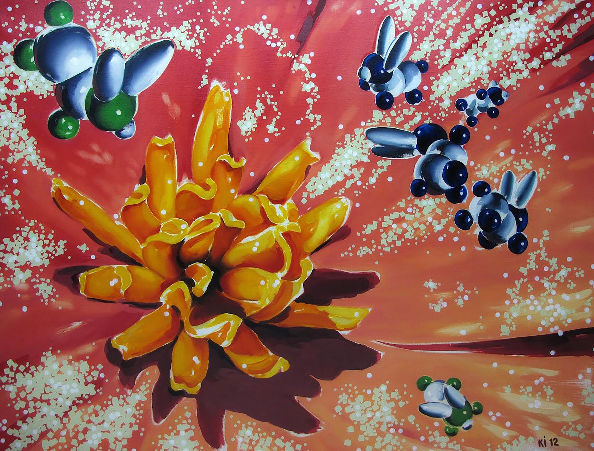 Oil painting Flora Igor Konovalov