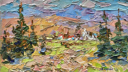 Oil painting Memories of the Carpathians Ivanyuk Alex