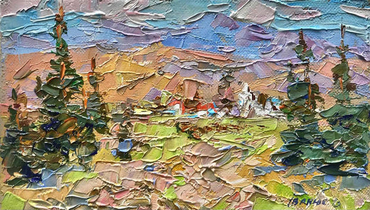 Oil painting Memories of the Carpathians Ivanyuk Alex