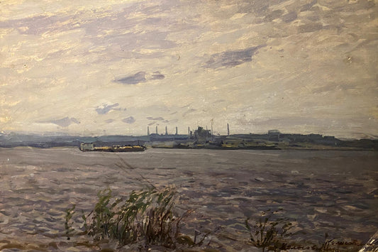Oil painting Dnieper near Zaporozhye Georgy Kolosovsky