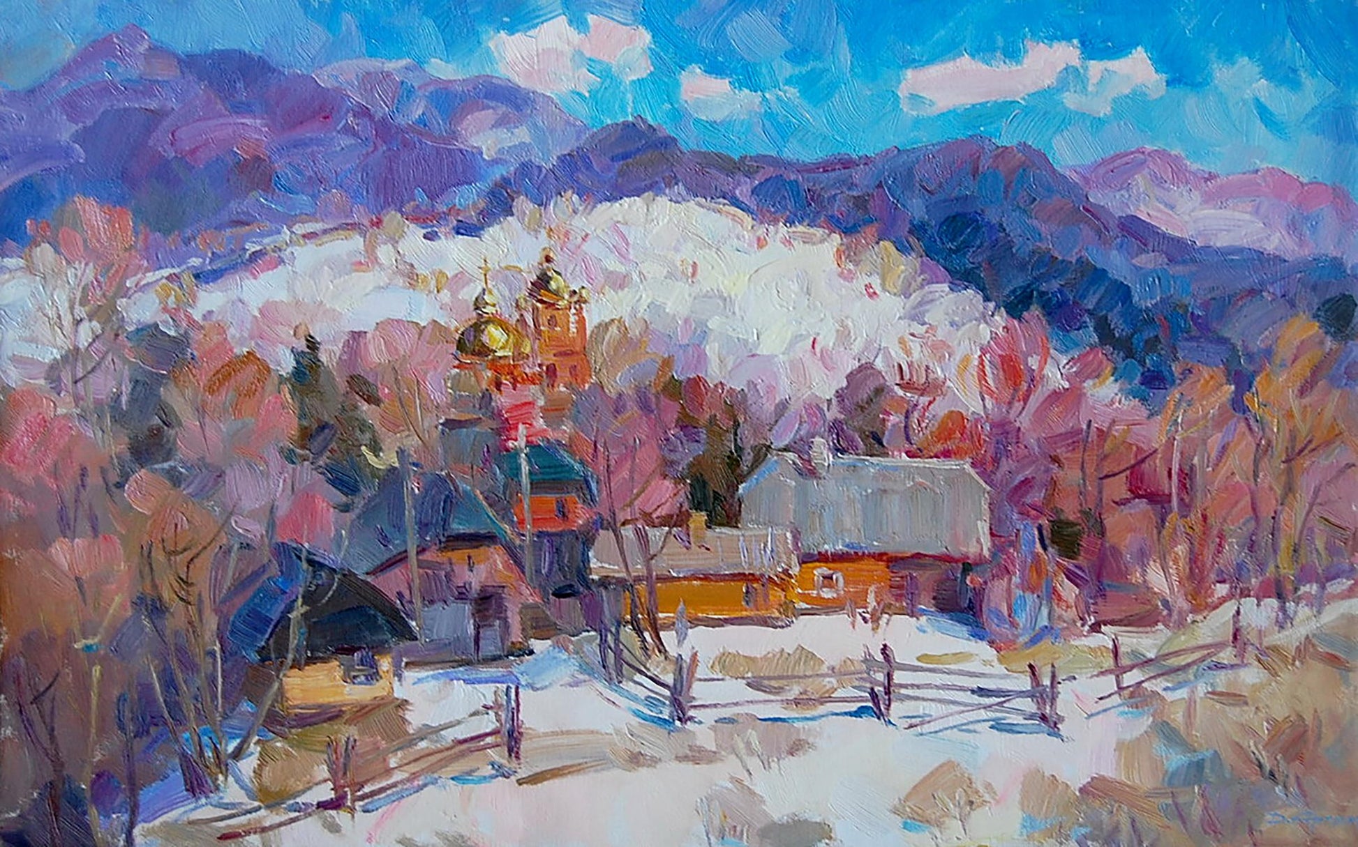 Oil painting In Vorokhta Artim Dmitry