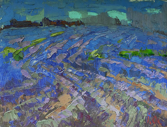 Oil painting Blue distance Oleksiy Ivanyuk