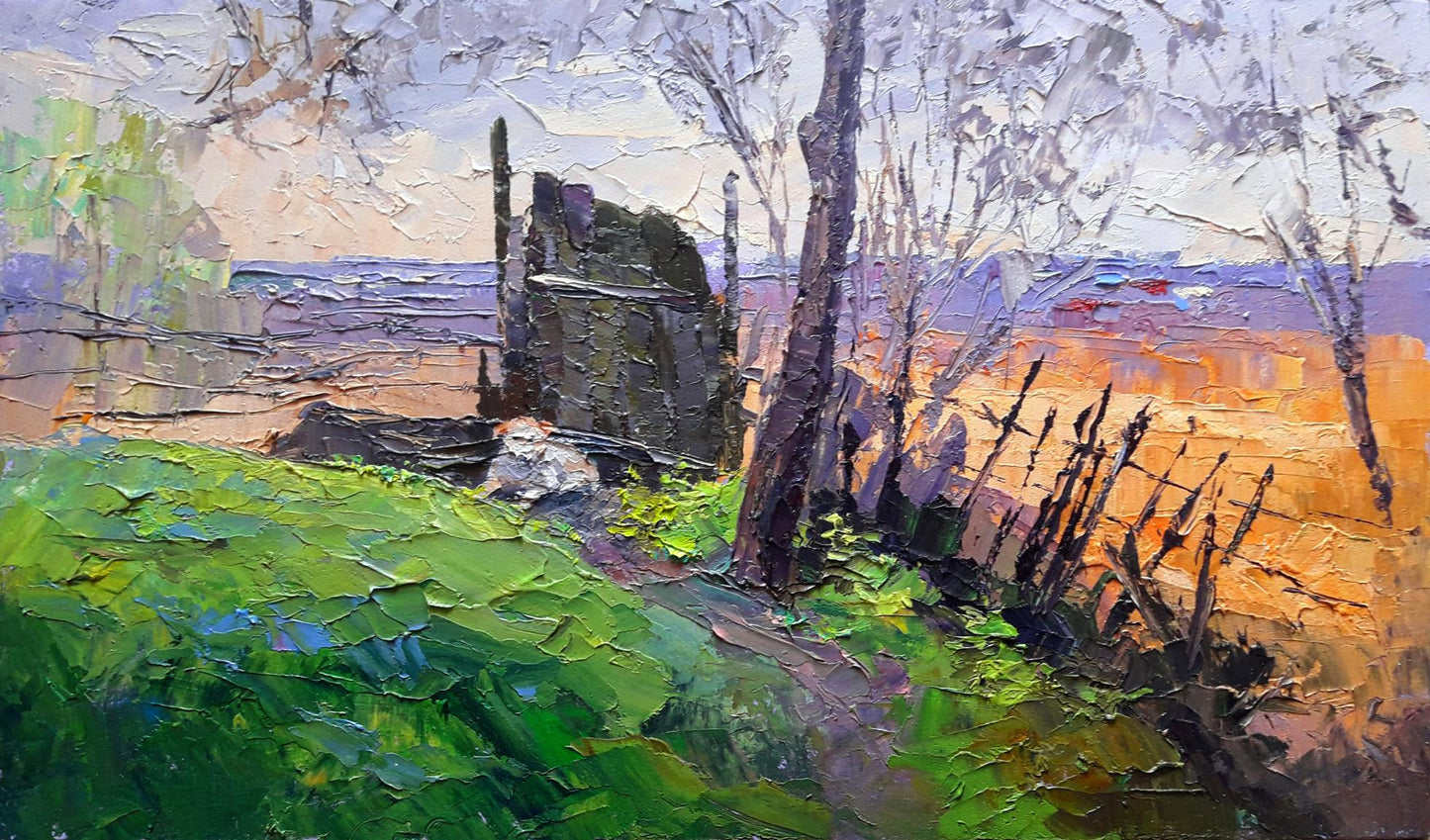 Oil painting Watcher Serdyuk Boris Petrovich