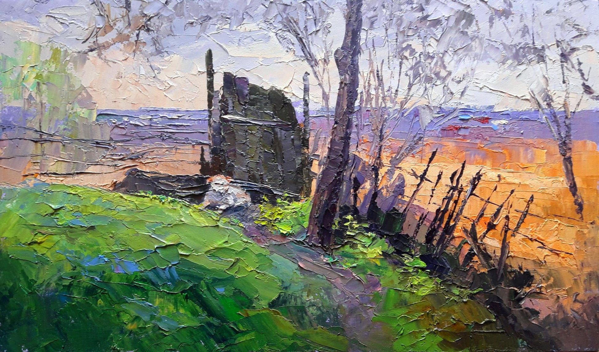 Oil painting Watcher Serdyuk Boris Petrovich