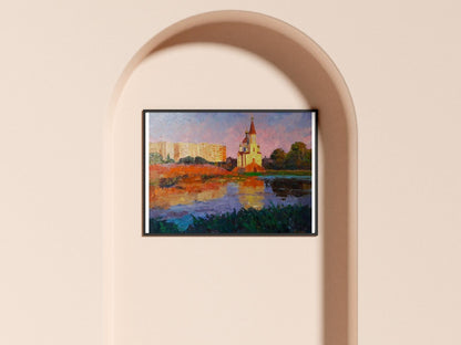 Oil painting In the evening Serdyuk Boris Petrovich