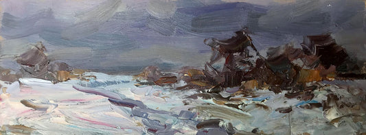 oil painting winter landscape buy