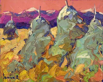 Oil painting Fresh hay Alex Ivanyuk